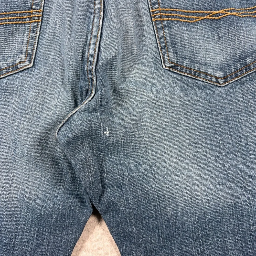 Ariat M5 Slim Straight Jeans Mens 35x30 (Fits 33x29) Blue Denim Western Workwear